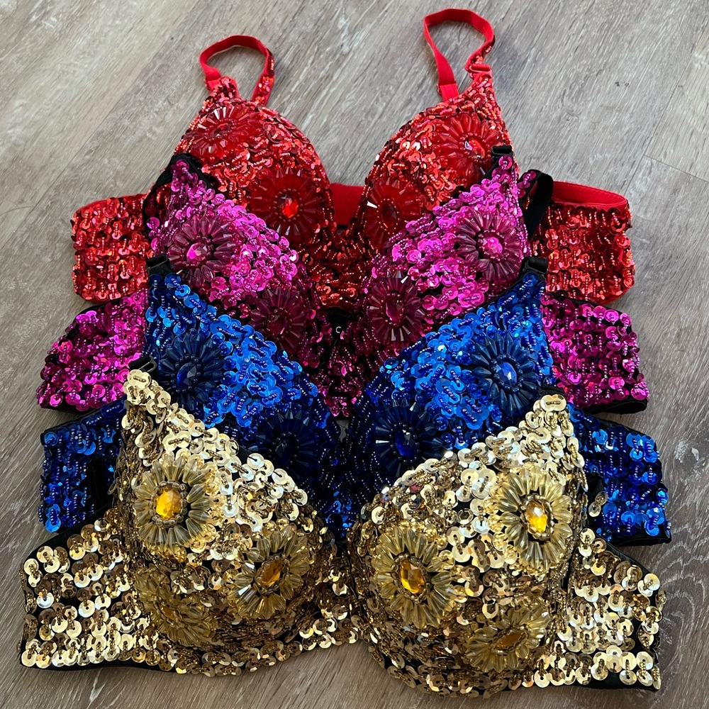 Sequin Bras (selling all together)